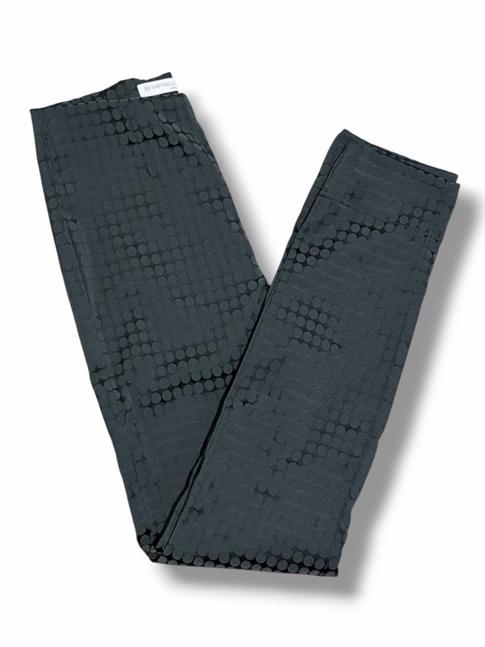 Raffaello Rossi Polka Dot Pull On Penny Pants Women's 7/8 Leggings Office Work